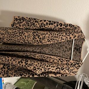 Sweater BY design leopard print size 1x